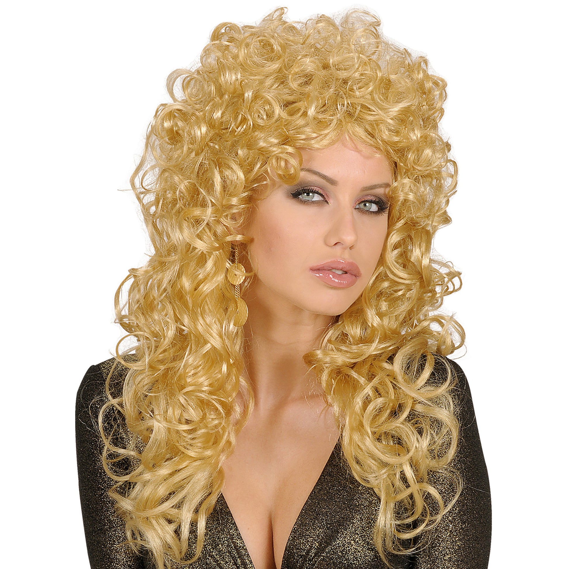 "BLONDE PERÜCKE ATTRACTIVE" in Polybag – Vorderansicht