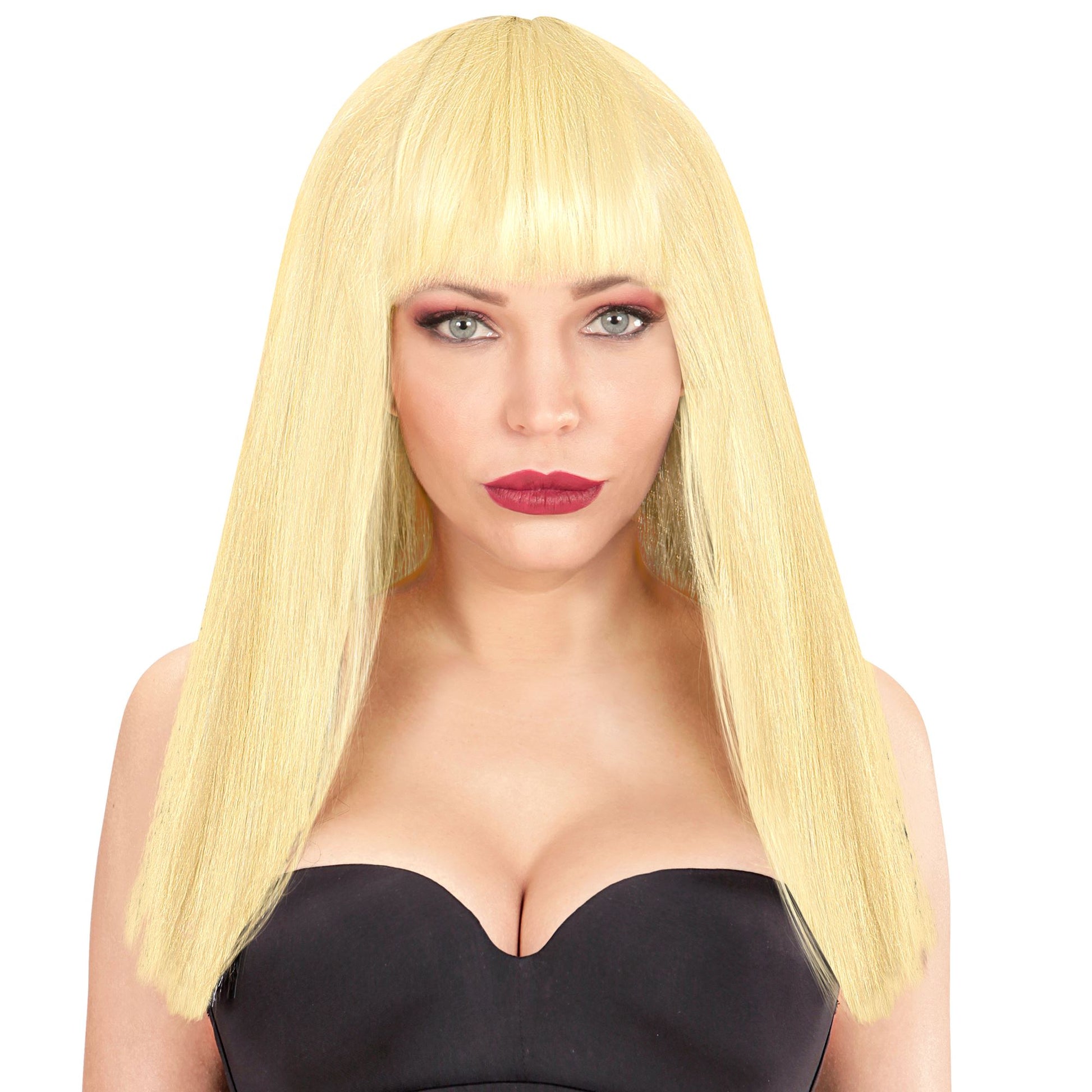 "BLONDE PERÜCKE FANNY" in Polybag – Vorderansicht
