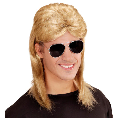 "BLONDE PERÜCKE VOKUHILA 80er JAHRE MIT BRILLE" in Polybag – Ansicht 5