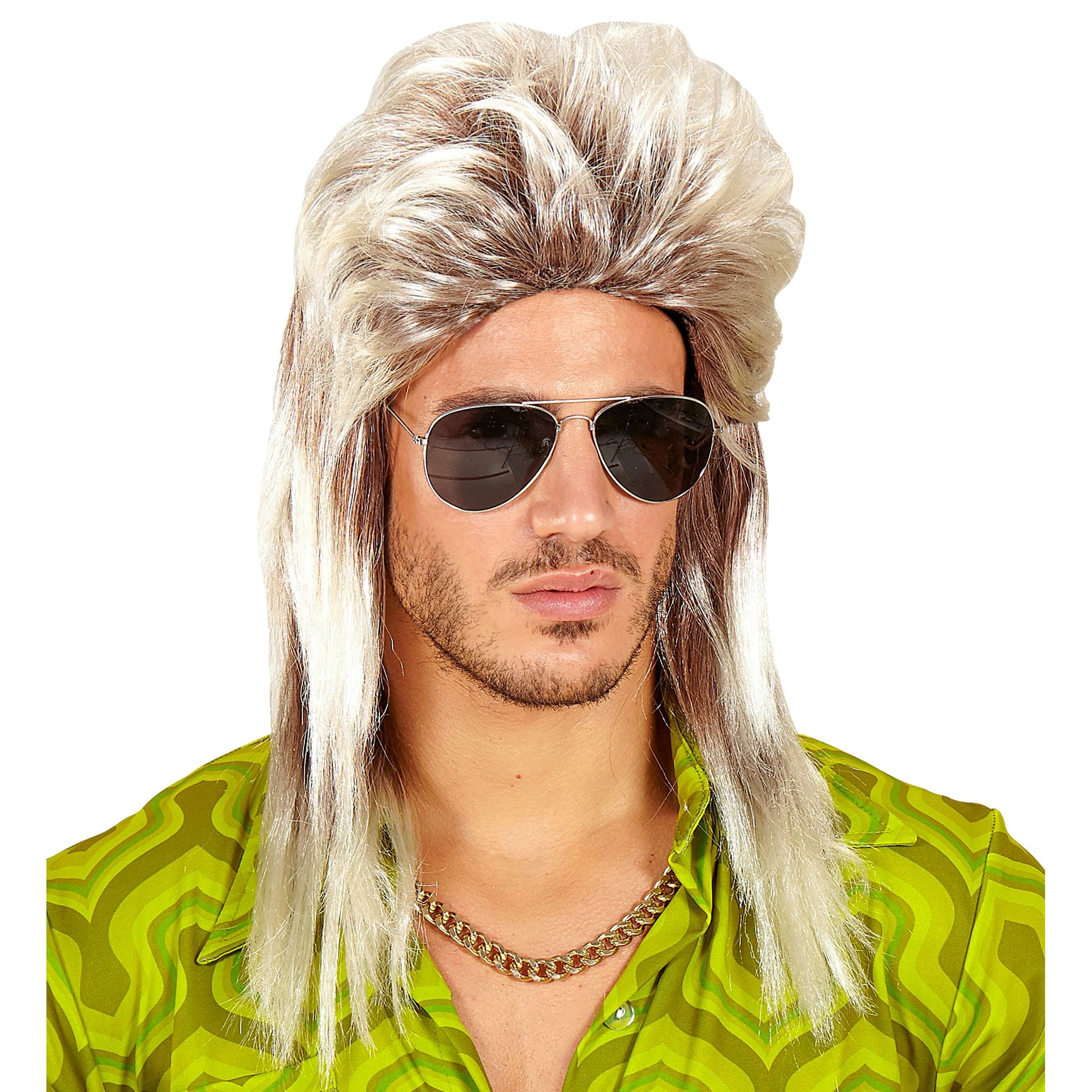 "BLONDE VOKUHILA PERÜCKE" in Polybag – Vorderansicht