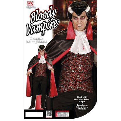 "BLOODY VAMPIRE" (Oberteil mit Weste und Jaobt, Umhang) – Ansicht 3