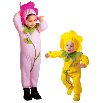 "BLÜMCHEN" sort. in 2 Farben (Kleid, Kopfbedeckung) – Vorderansicht