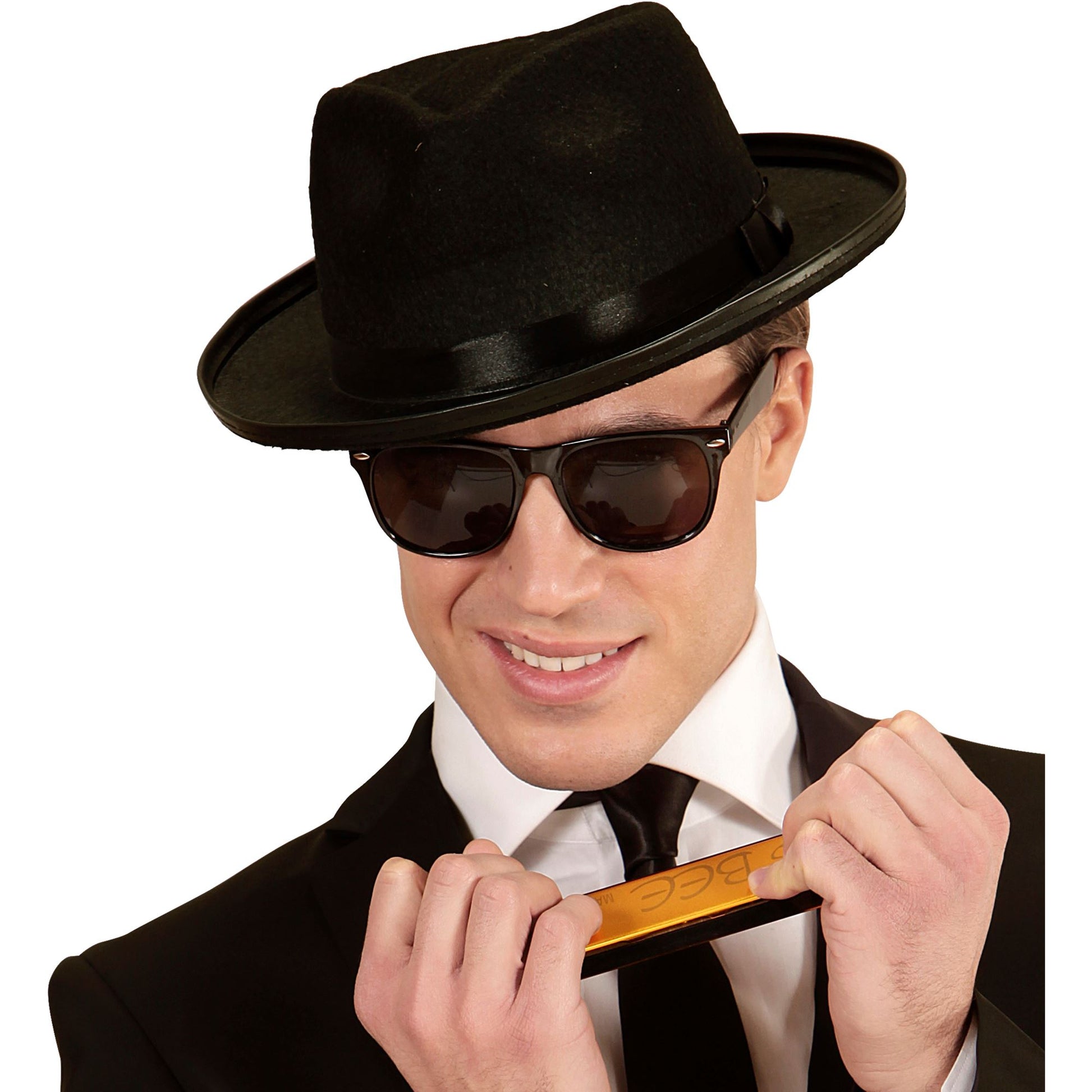 "BLUES MAN" (Hut, Brille) – Ansicht 3