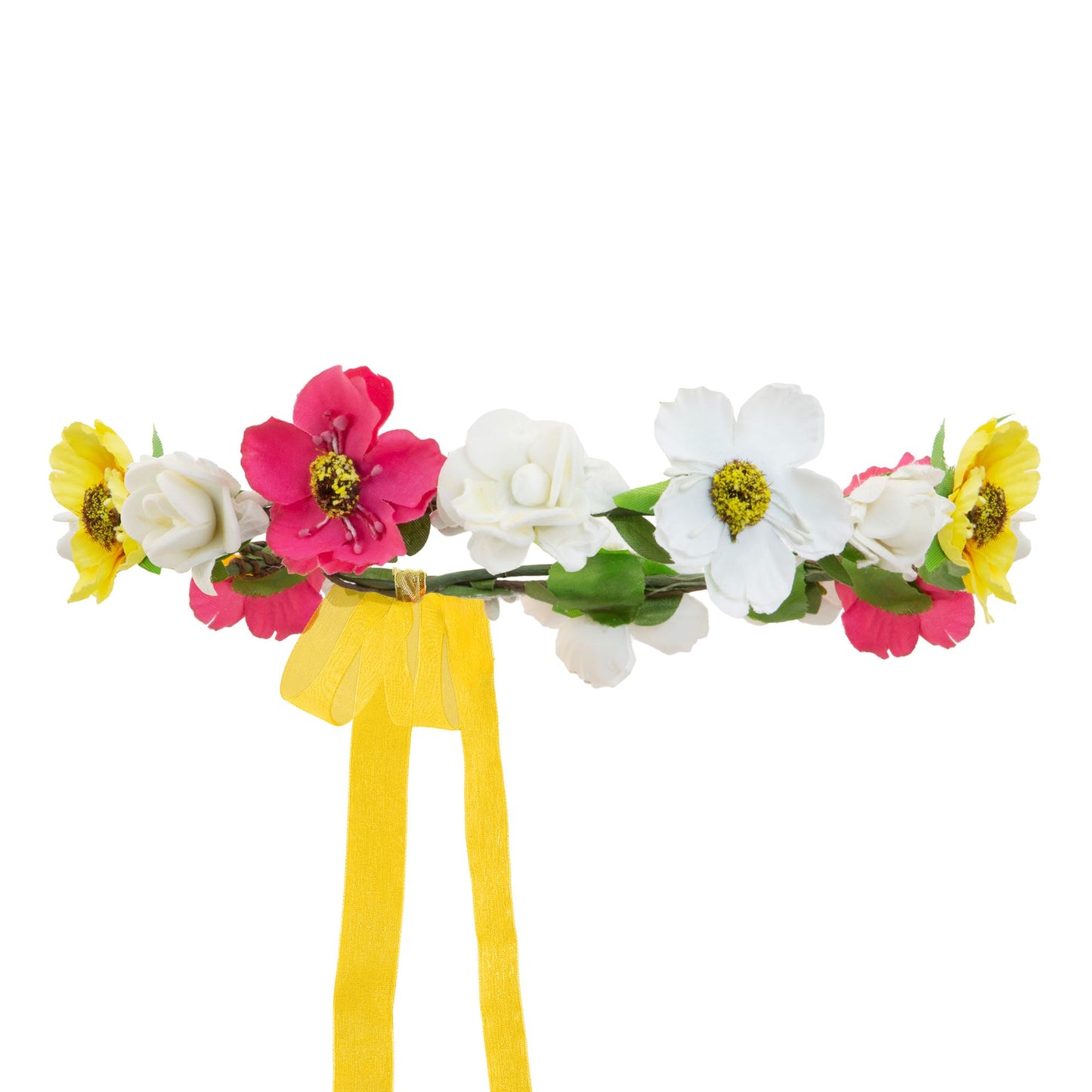 "BLUMENDIADEM MIT BÄNDERN" – Vorderansicht