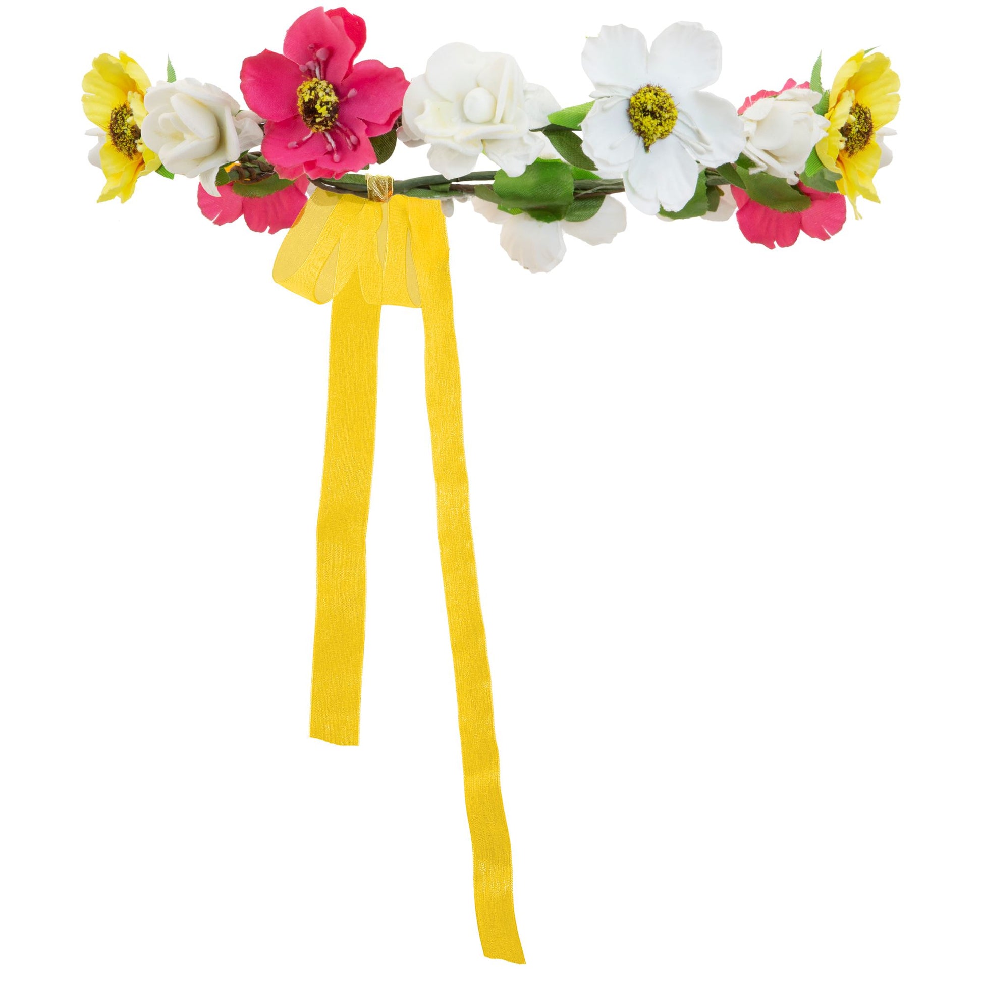 "BLUMENDIADEM MIT BÄNDERN" – Detailansicht