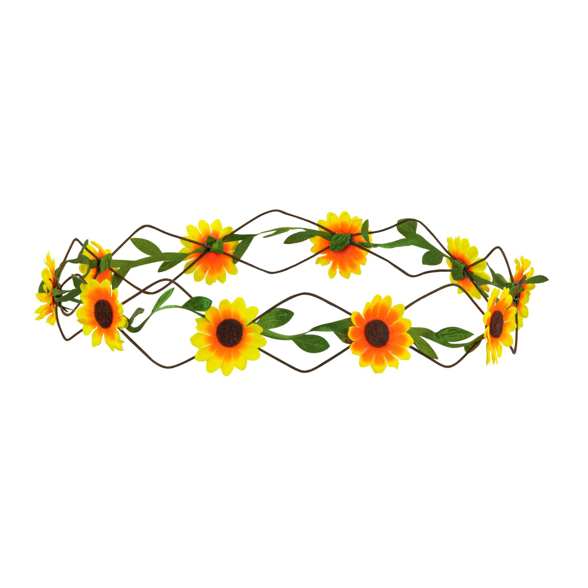 "BLUMENDIADEM MIT SONNENBLUMEN" – Vorderansicht
