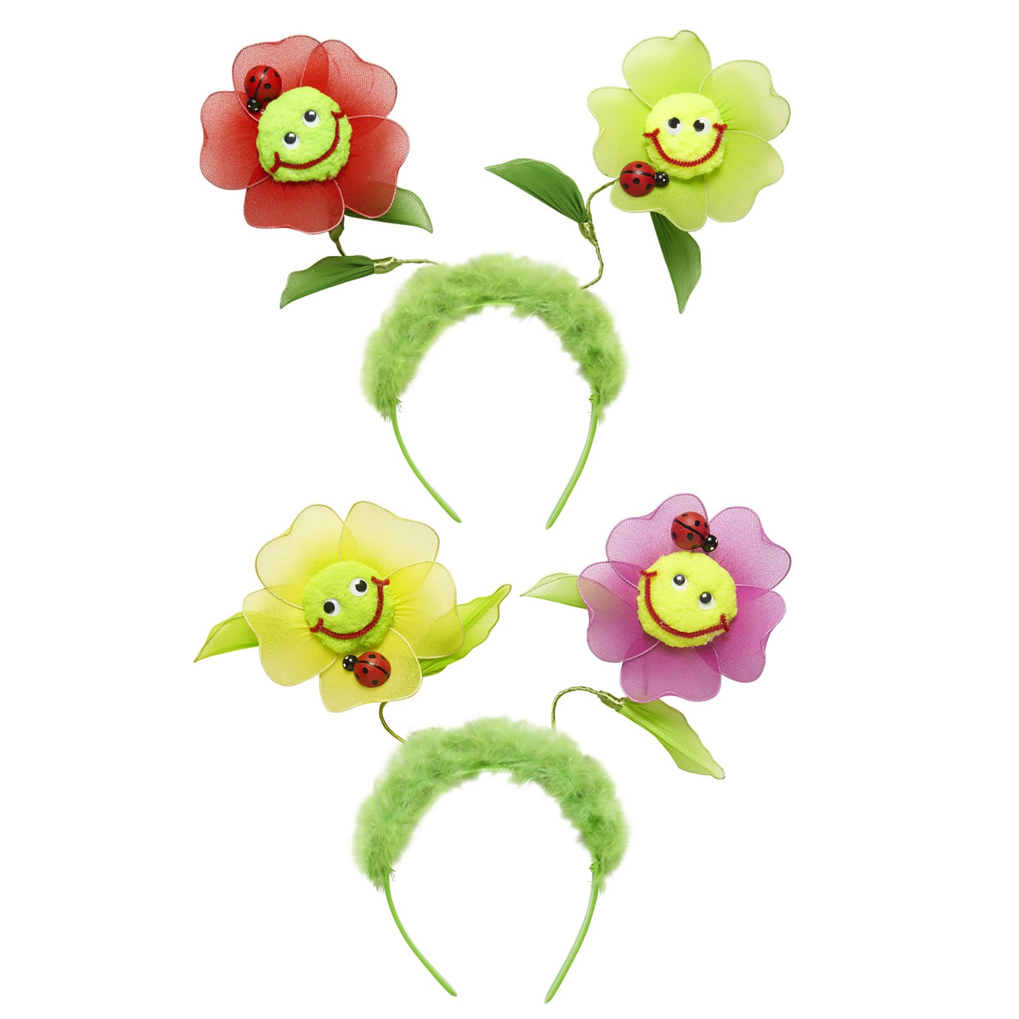 "BLUMENHAARREIF" sort. in 2 Farben – Vorderansicht