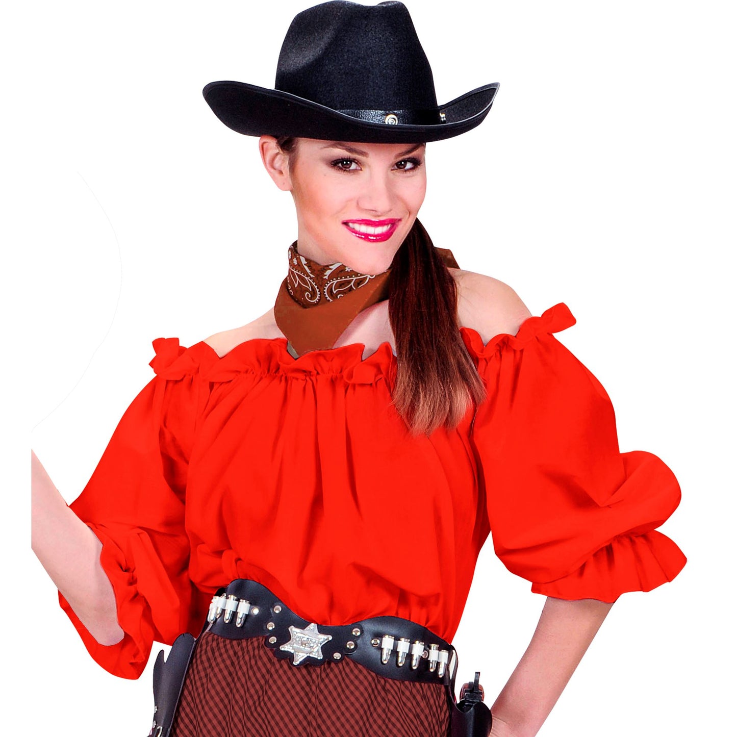 "BLUSE ROT" – Detailansicht