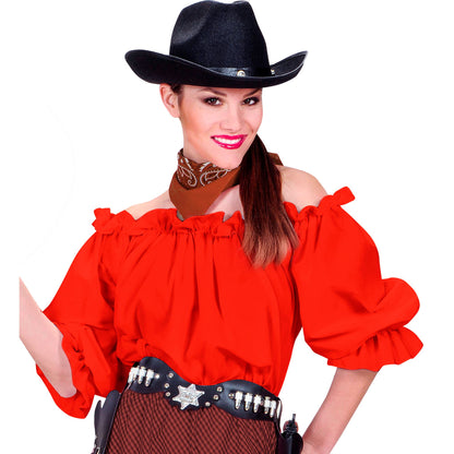 "BLUSE ROT" – Detailansicht