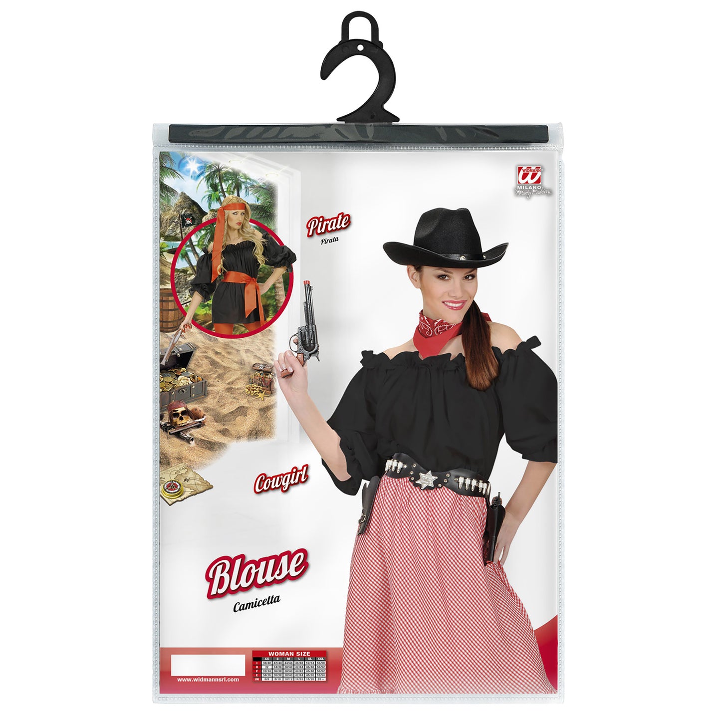 "BLUSE SCHWARZ" – Detailansicht
