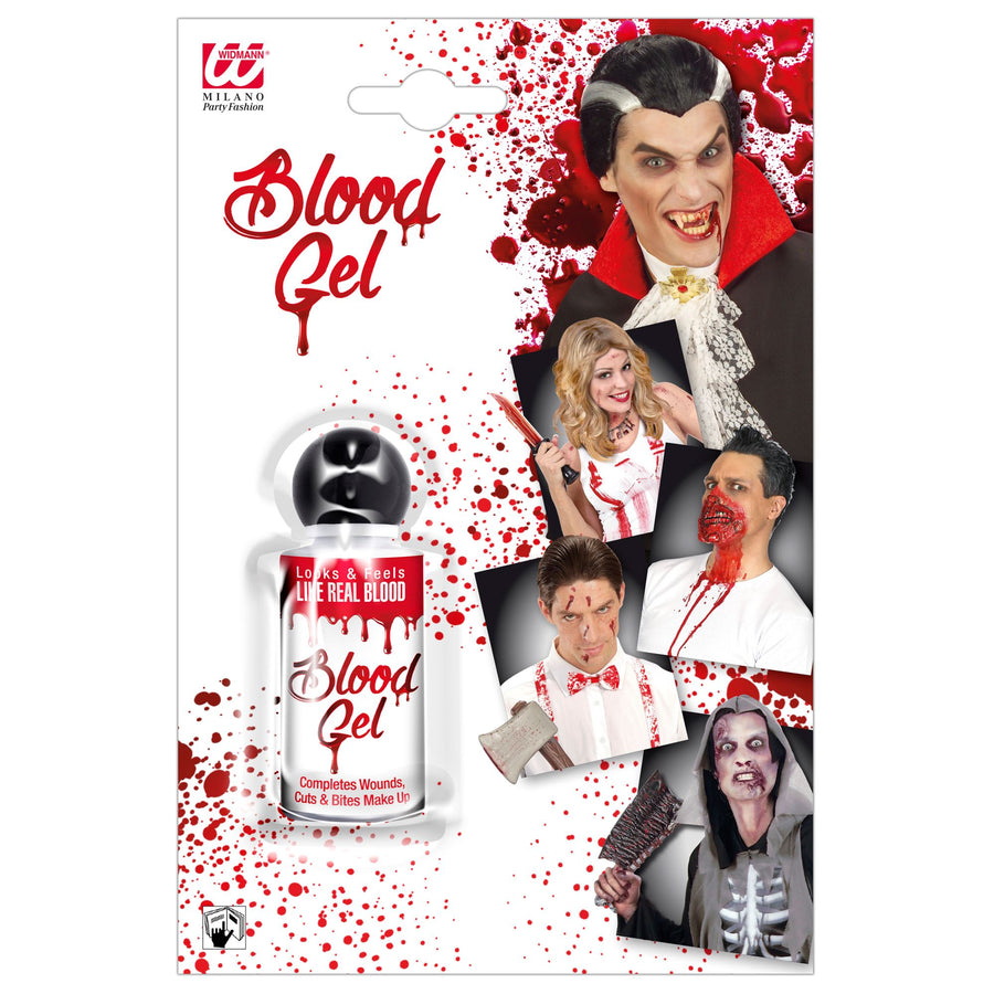 "BLUTGEL - FLASCHE MIT GELATINÖSEM BLUT" - 28 ml – Vorderansicht