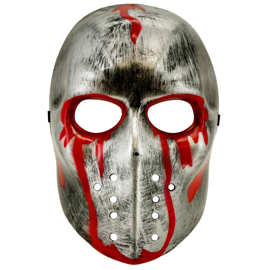 "BLUTIGE HOCKEY MASKE AUS HARDPASTIK" – Vorderansicht