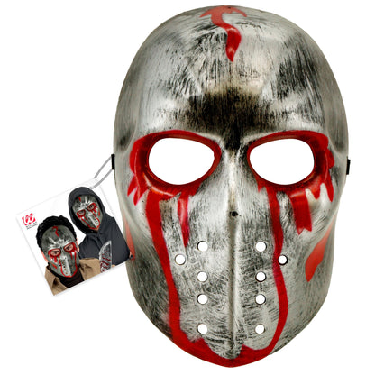"BLUTIGE HOCKEY MASKE AUS HARDPASTIK" – Detailansicht
