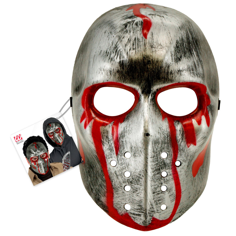 "BLUTIGE HOCKEY MASKE AUS HARDPASTIK" – Detailansicht