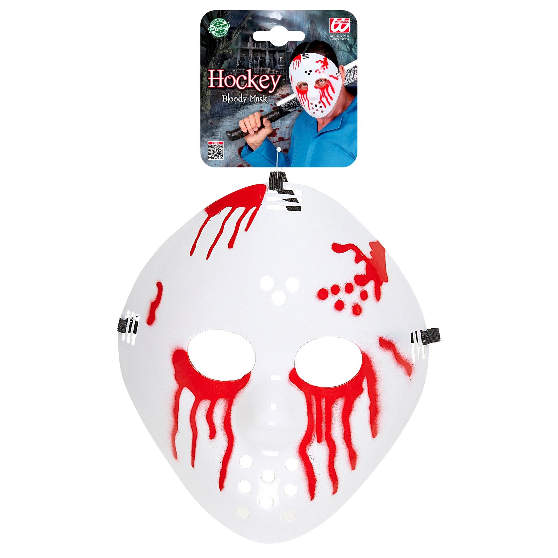 "BLUTIGE HOCKEY MASKE" – Detailansicht