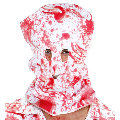 "BLUTIGE HORRORKAPUZENMASKE" – Vorderansicht