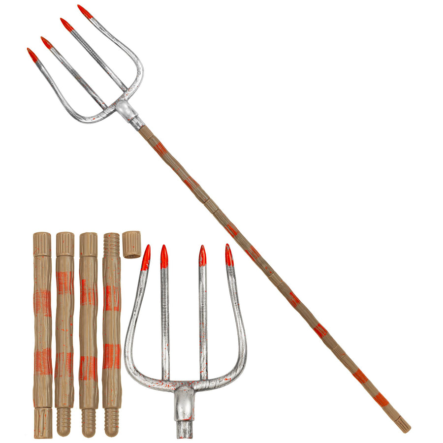 "BLUTIGE ZERLEGBARE HEUGABEL" 155 cm – Vorderansicht