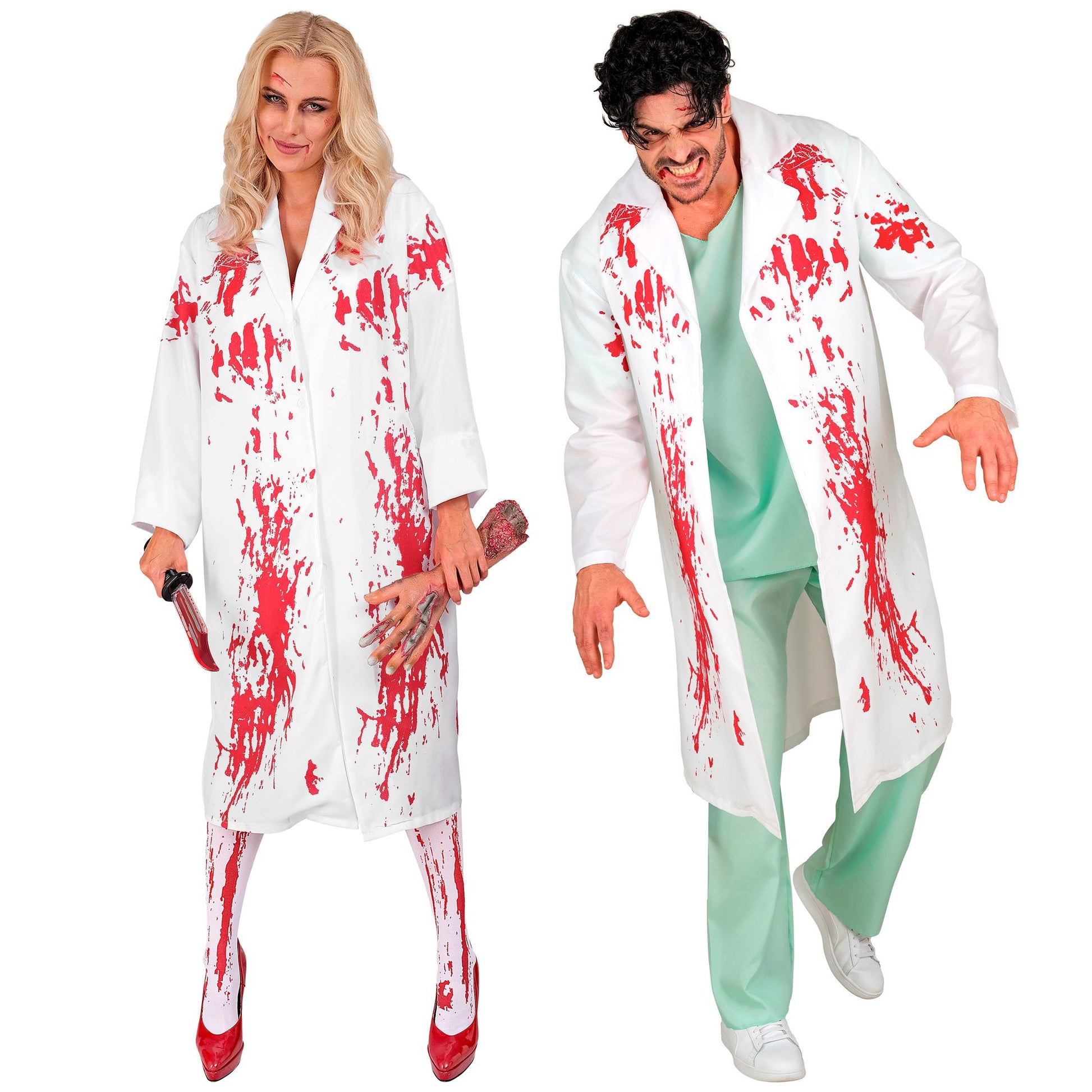 "BLUTIGER DOKTOR" (Blutverschmierter Kittel) – Vorderansicht