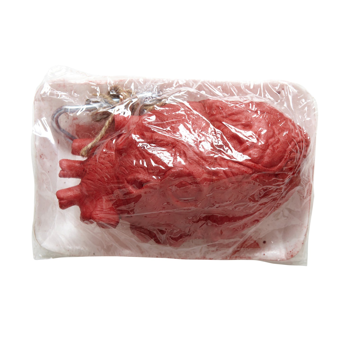 "BLUTIGES HERZ IN VERPACKUNG" – Vorderansicht