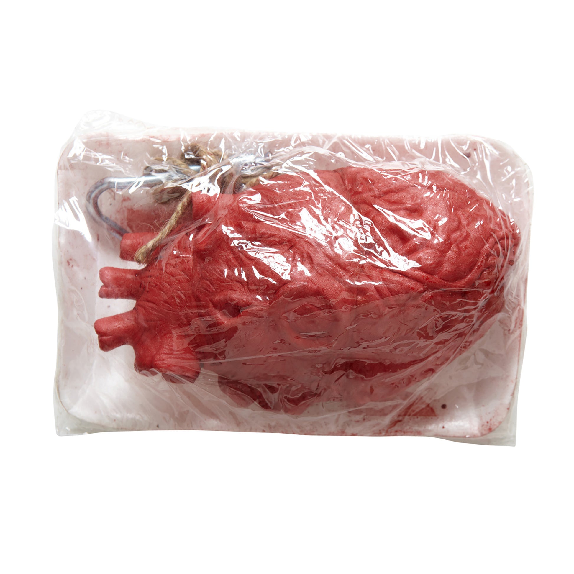 "BLUTIGES HERZ IN VERPACKUNG" – Vorderansicht