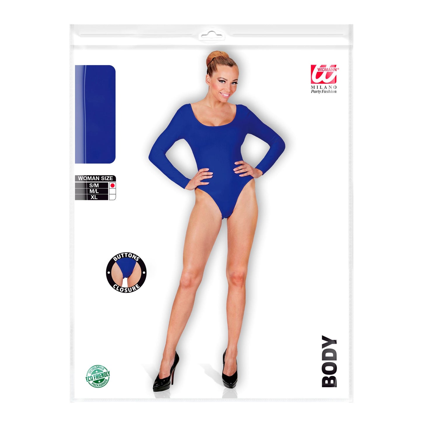 "BODY BLAU" (mit Knöpfen verschließbar) – Detailansicht