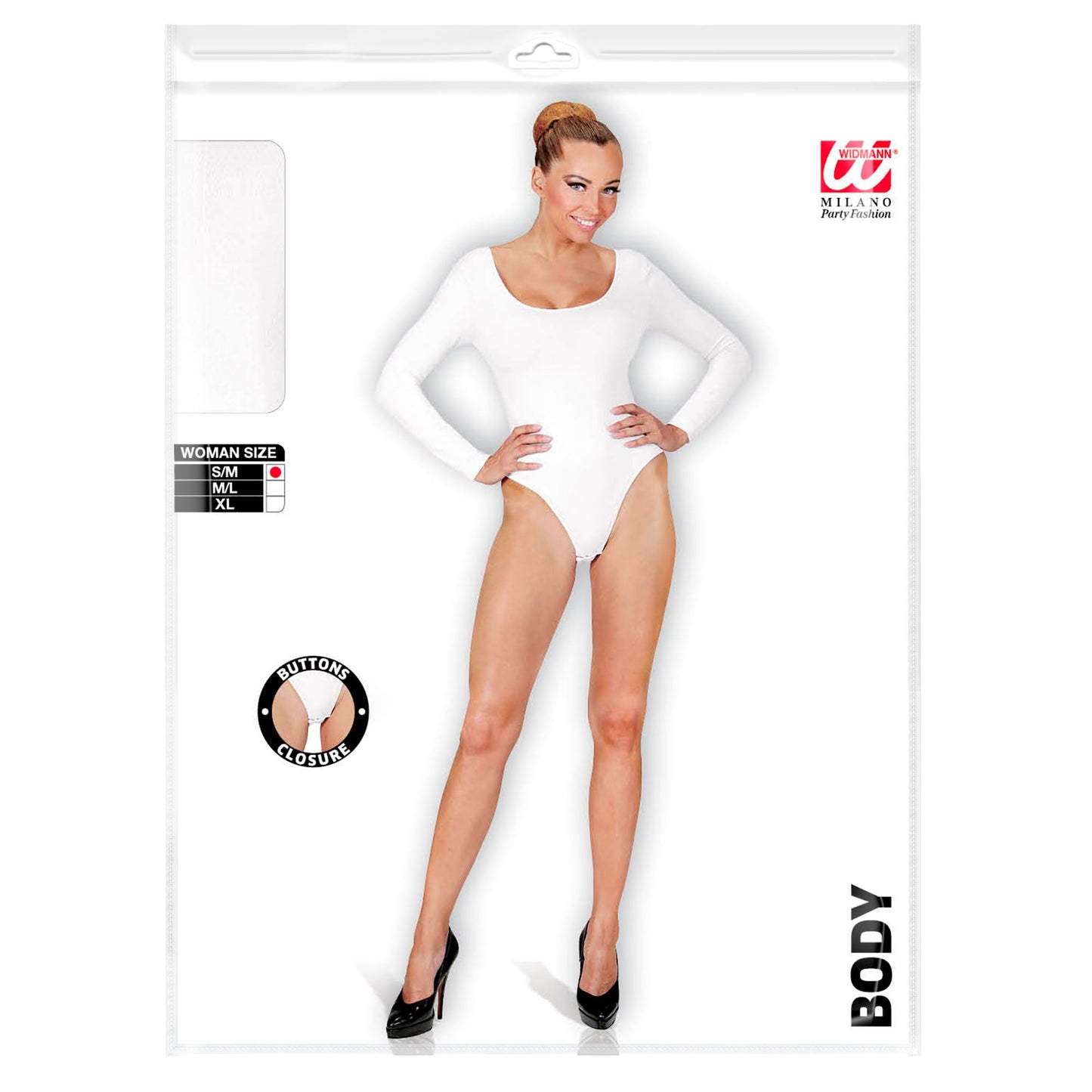 "BODY WEIß" (mit Knöpfen verschließbar) – Detailansicht