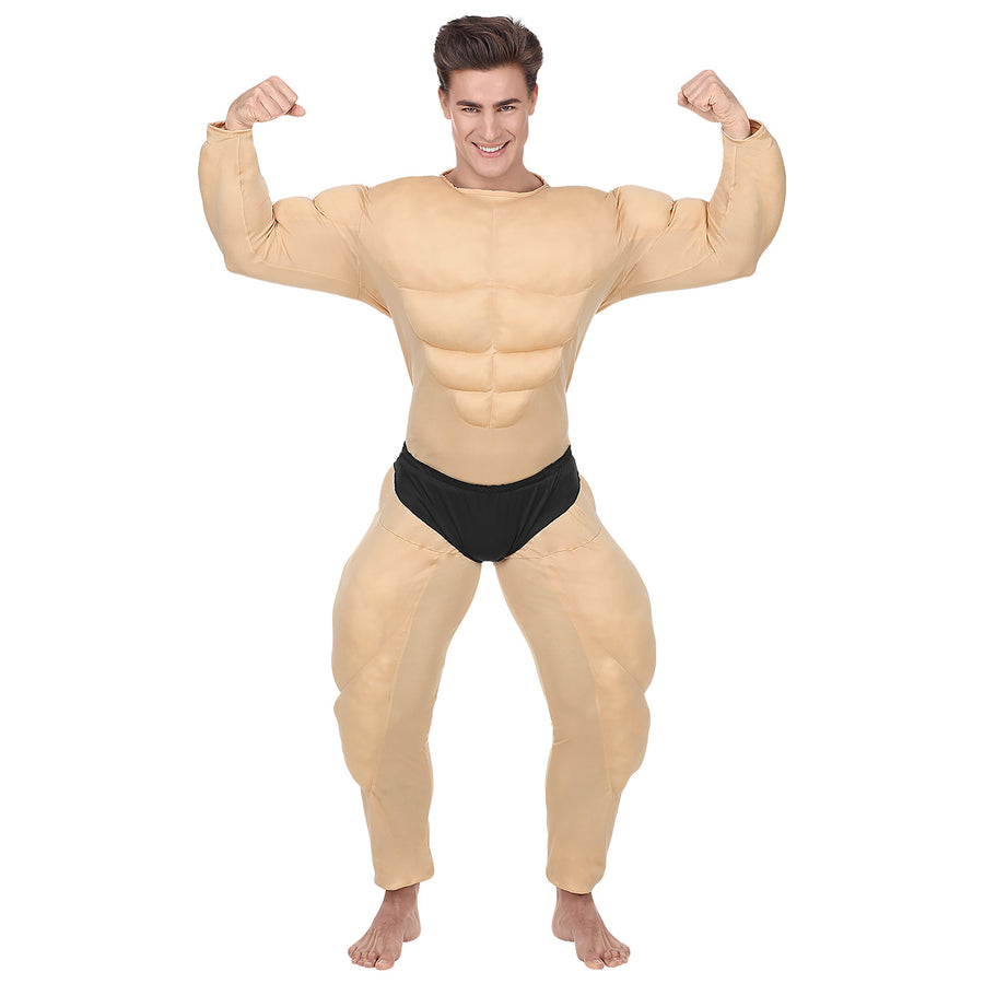 "BODYBUILDER" (Muskel Overall mit Slip) – Detailansicht