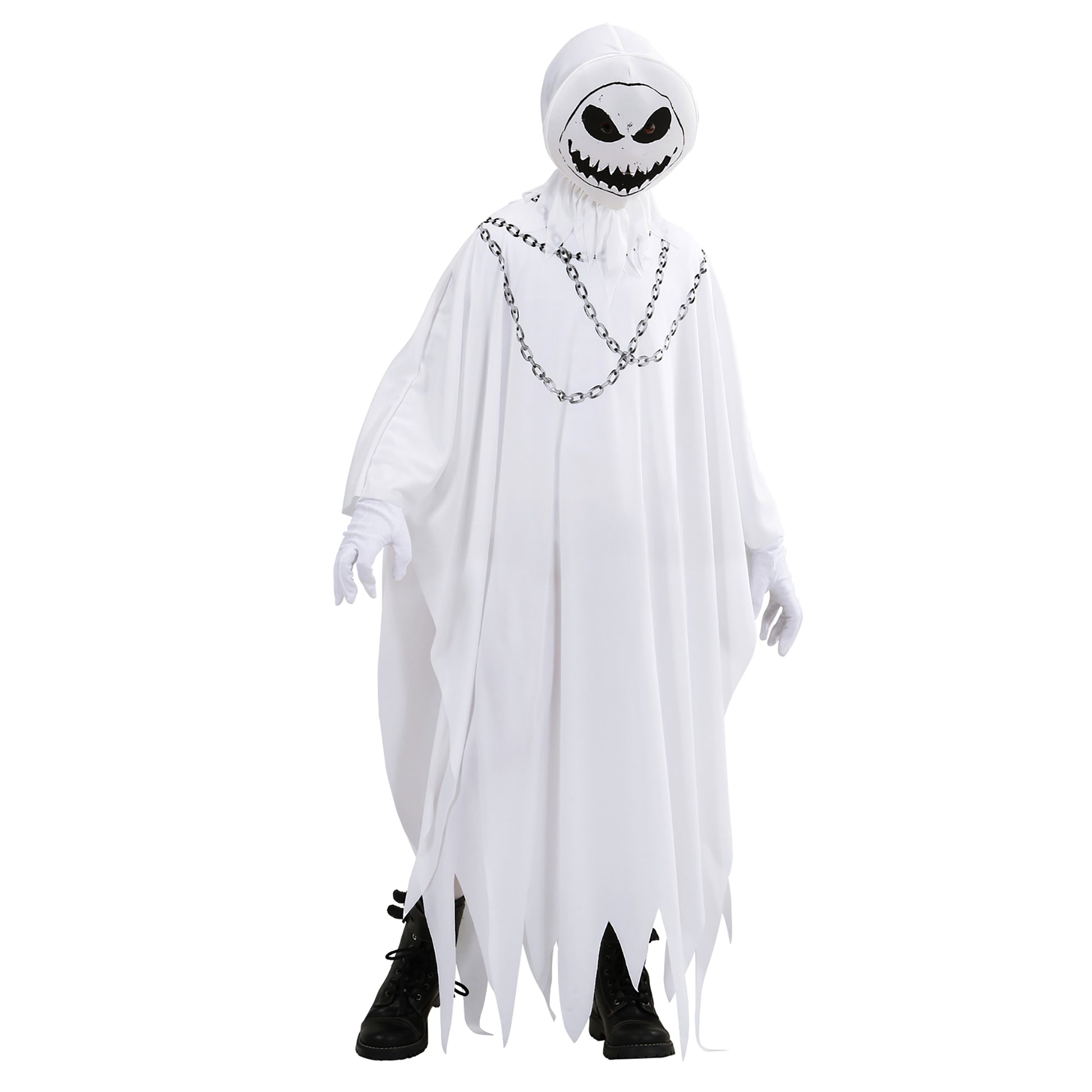"BÖSARTIGER GEIST" (Umhang, Maske mit Kapuze) – Vorderansicht