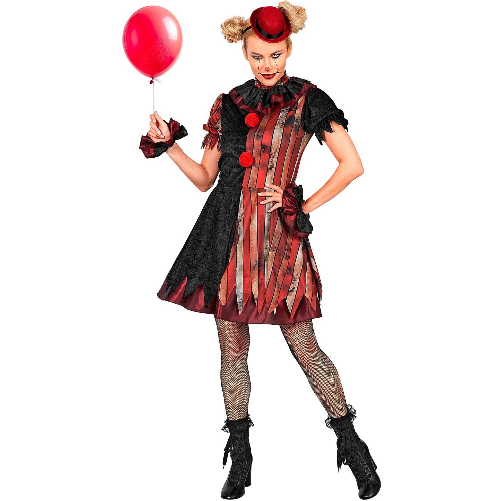 "BÖSER CLOWN" (Kleid, Petticoat, Kragen, Minihut) – Ansicht 3