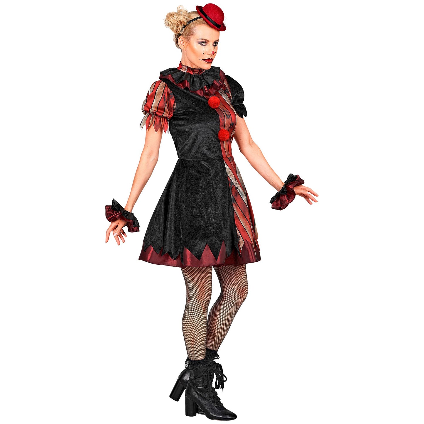 "BÖSER CLOWN" (Kleid, Petticoat, Kragen, Minihut) – Ansicht 4