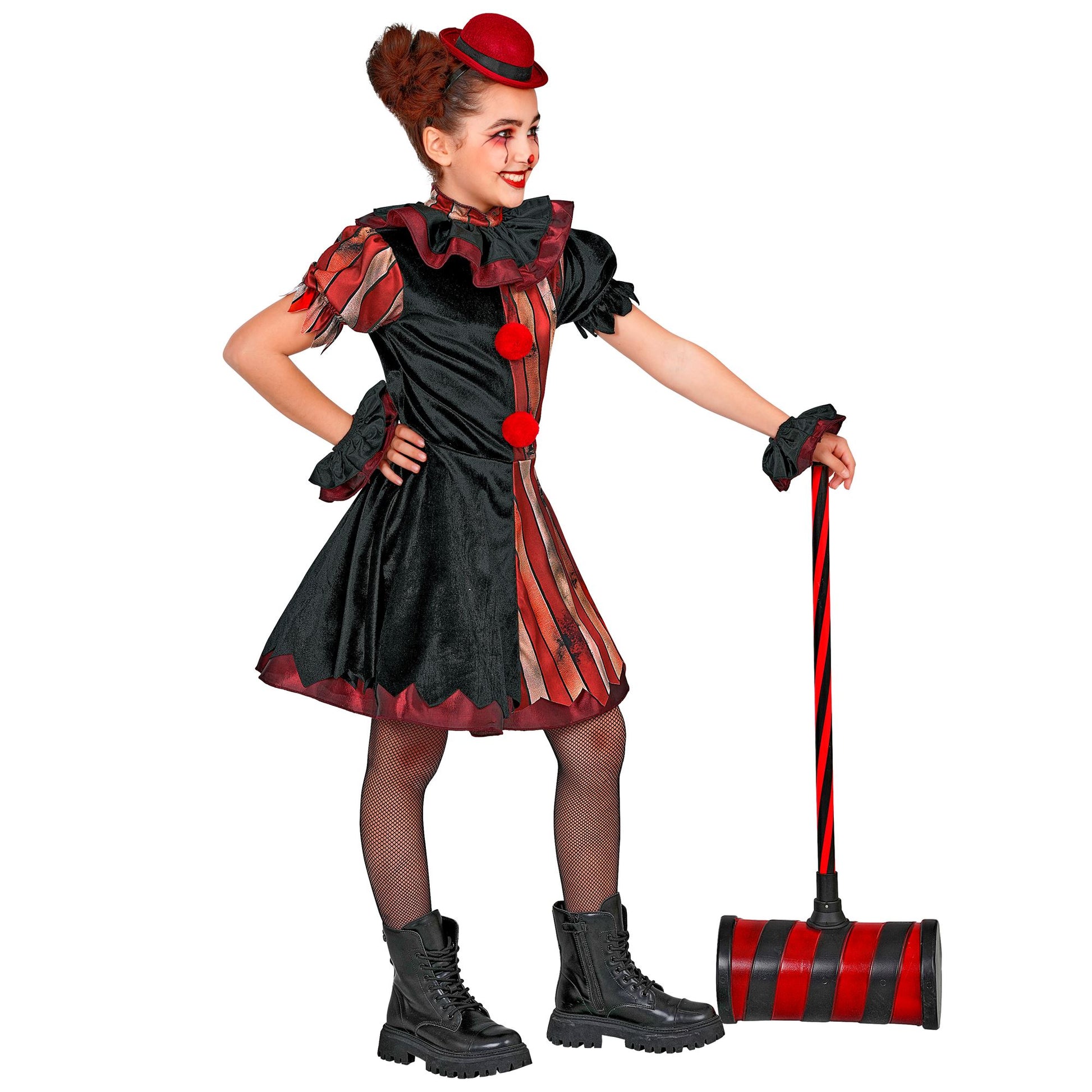"BÖSER CLOWN" (Kleid, Petticoat, Kragen, Minihut) – Ansicht 4