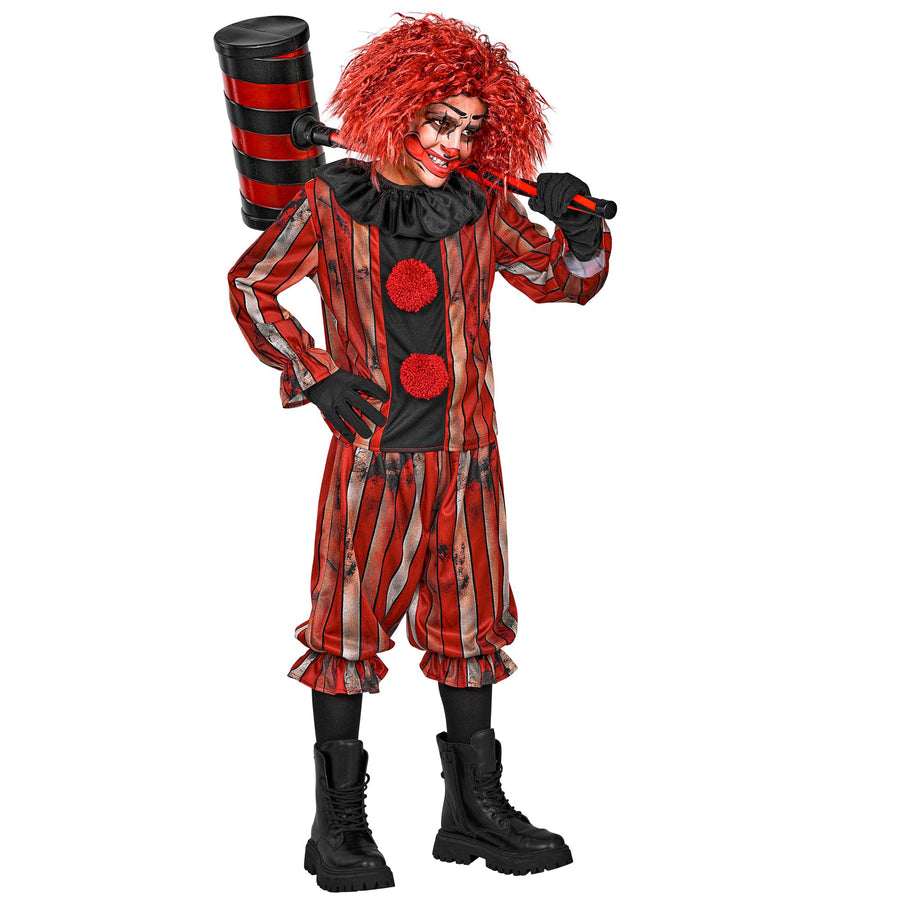 "BÖSER CLOWN" (Oberteil, Hose, Kragen) – Detailansicht