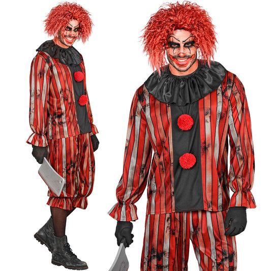 "BÖSER CLOWN" (Oberteil mit Kragen, Hosen) – Vorderansicht