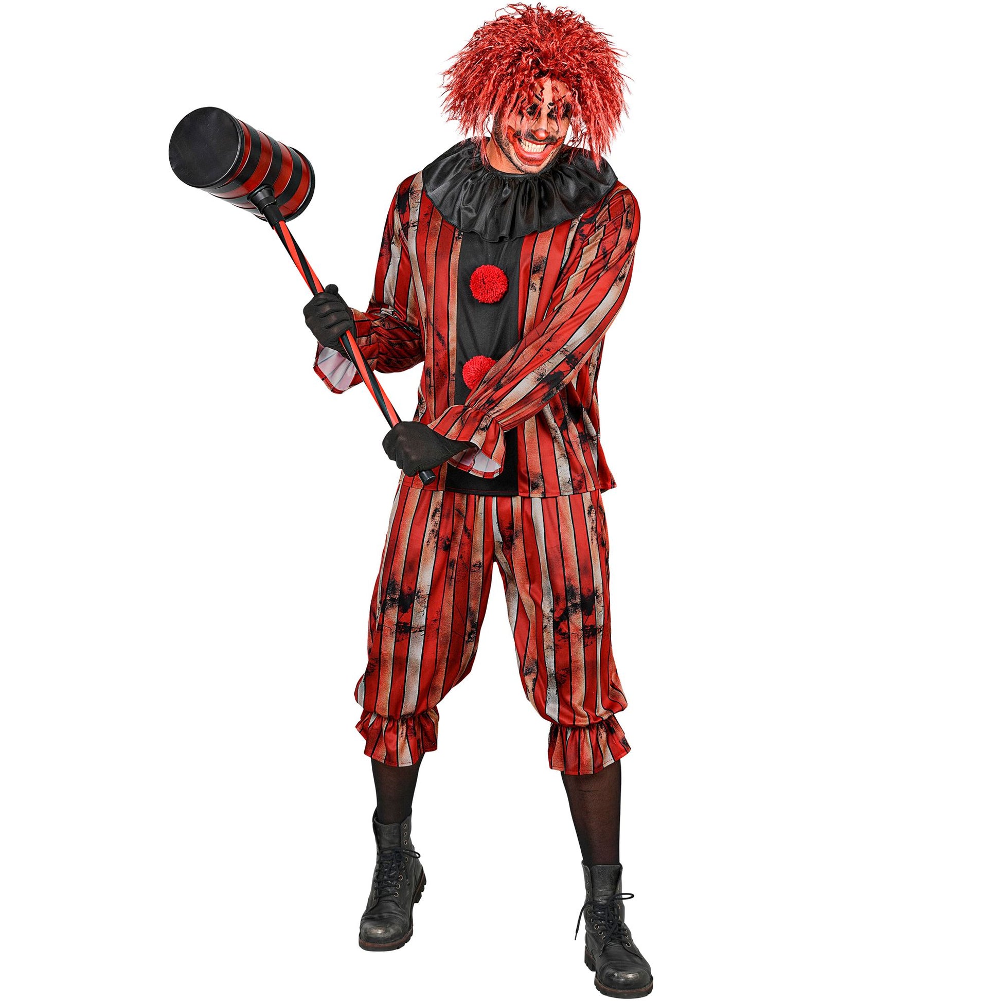 "BÖSER CLOWN" (Oberteil mit Kragen, Hosen) – Detailansicht
