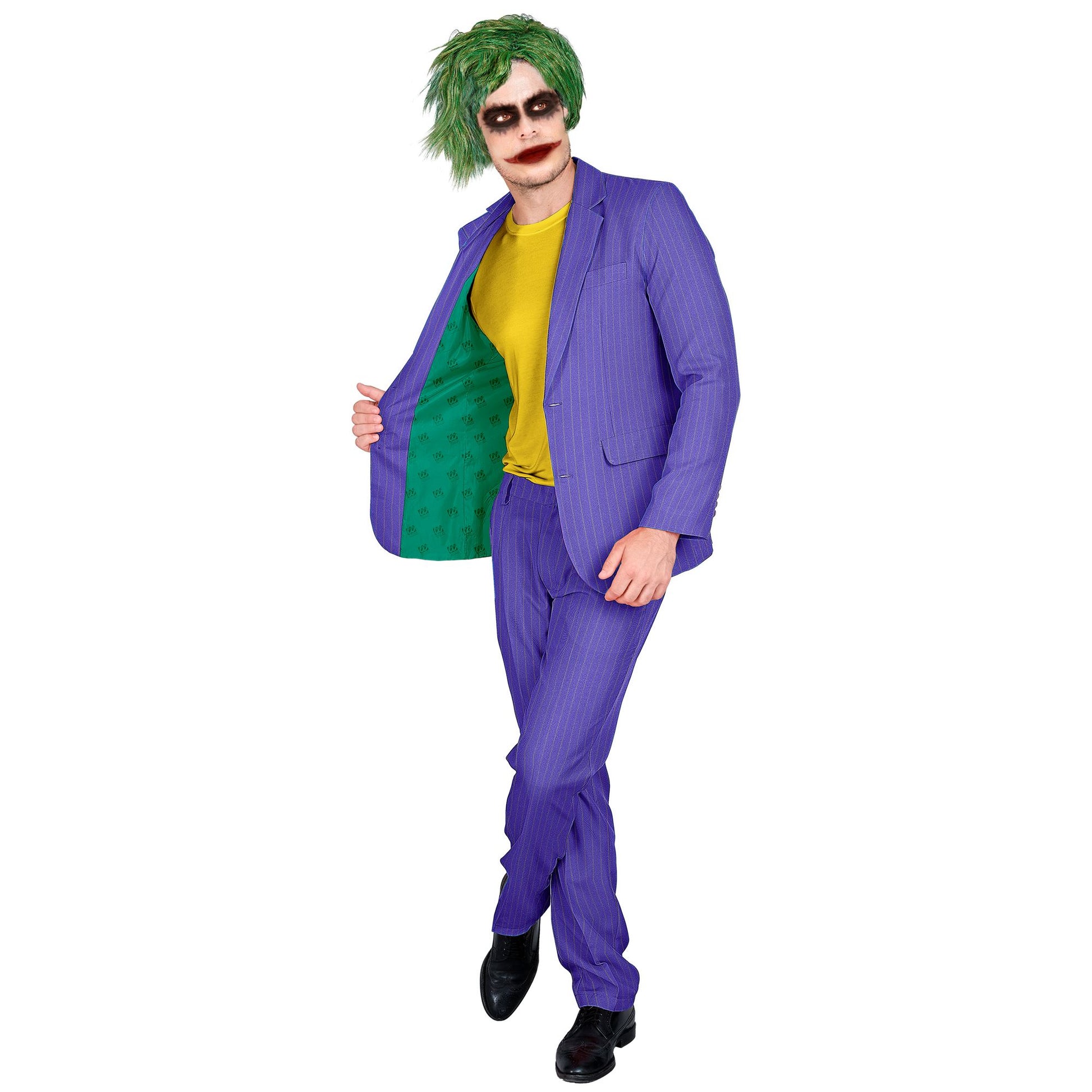 "BÖSER CLOWN PARTY FASHION ANZUG" (Jackett, Hose) – Vorderansicht
