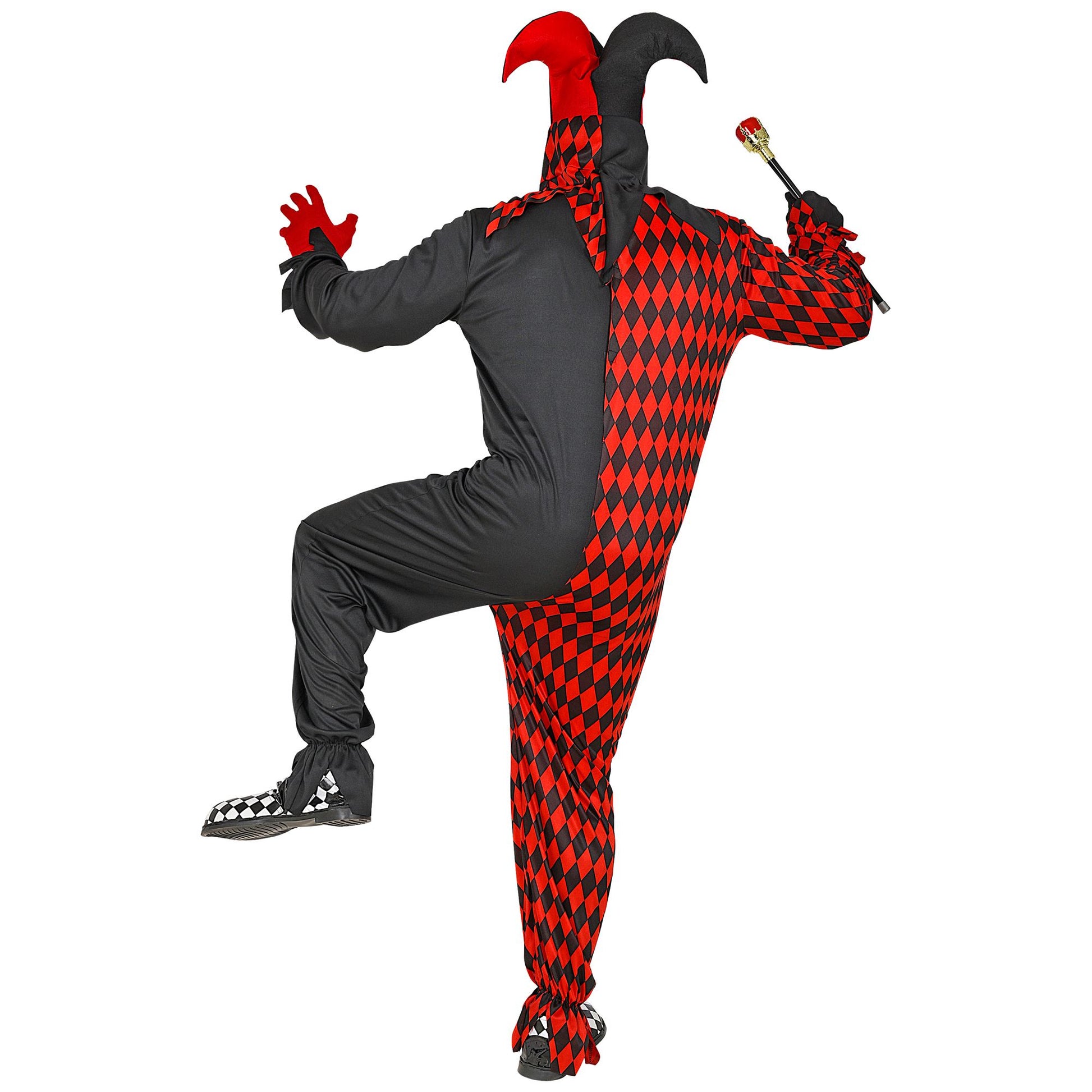 "BÖSER HARLEKIN" (Overall, Maske mit Kapuze und Hut) – Ansicht 4