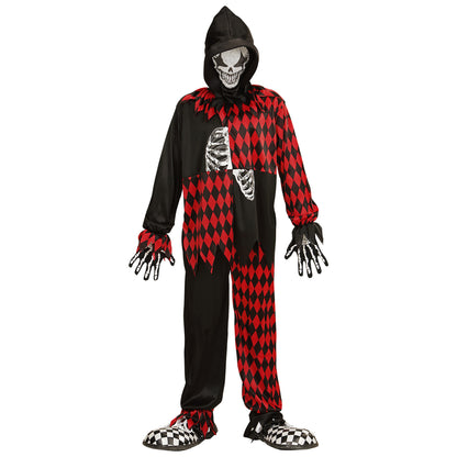 "BÖSER HOFNARR" (Oberteil, Hose, Maske mit Kapuze) – Ansicht 3