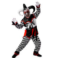 "BÖSER JESTER" (Oberteil, Hose, Gürtel, Maske, Hut) – Vorderansicht
