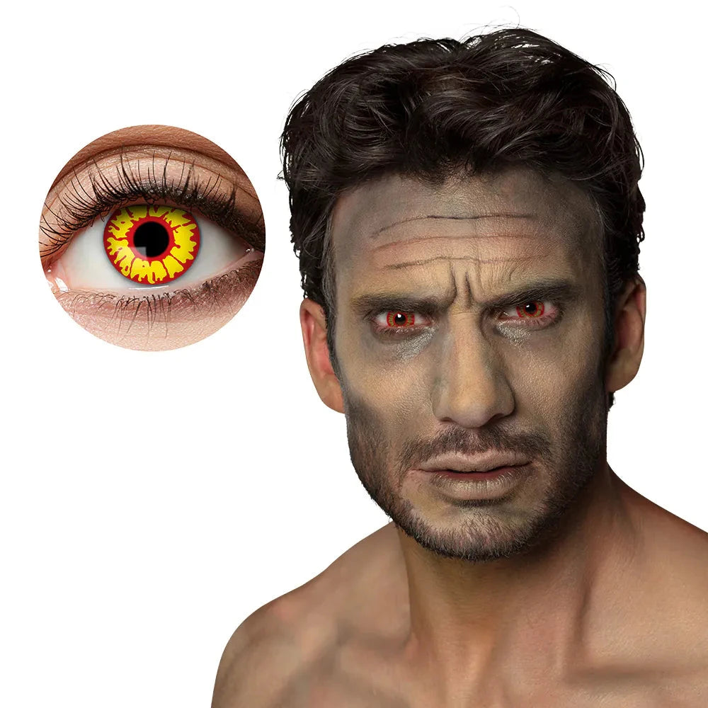 Boland Ork Kontaktlinsen in undurchsichtigem Grün, ideal für Cosplay und Veranstaltungen.