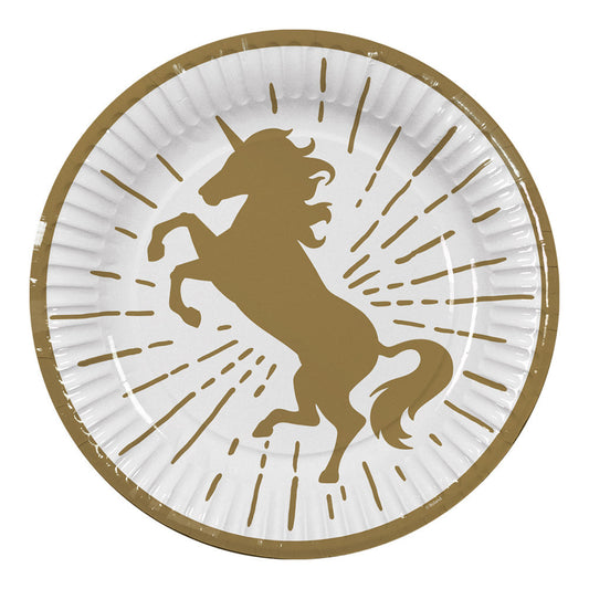 Boland Einhorn Pappteller – 10er Pack 23cm, 3-lagig, Einweg - Fasnacht24.ch