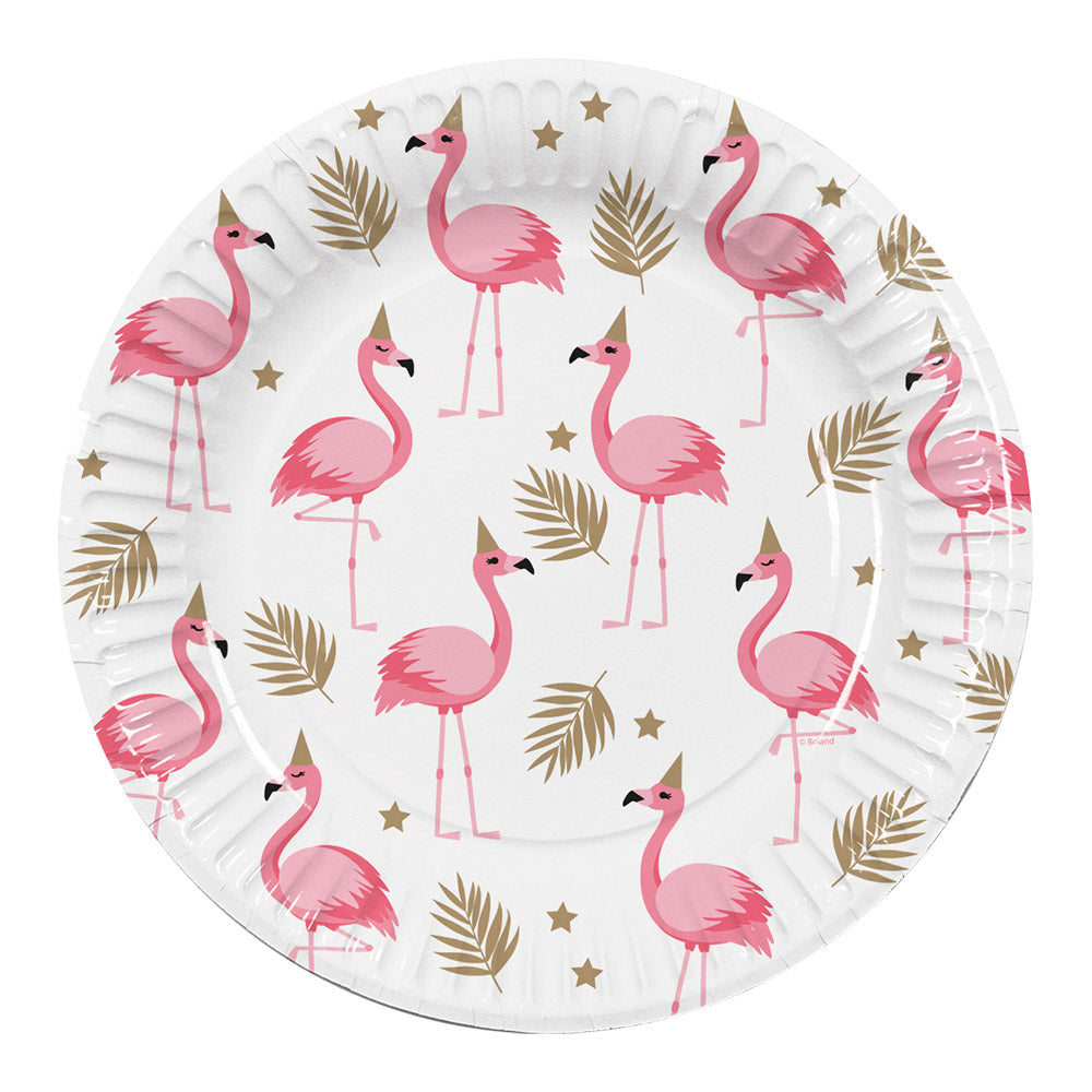 Flamingo Papierteller 10er Pack 23cm – Boland Umweltfreundlich – Produktansicht