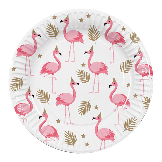 Flamingo Papierteller 10er Pack 23cm – Boland Umweltfreundlich - Fasnacht24.ch