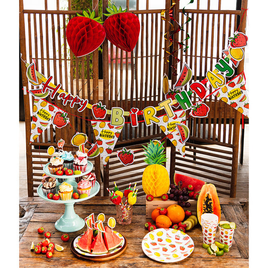 Boland Obst Dekoration Swirls – Doppelseitig 85 cm, Wetterfest - Fasnacht24.ch