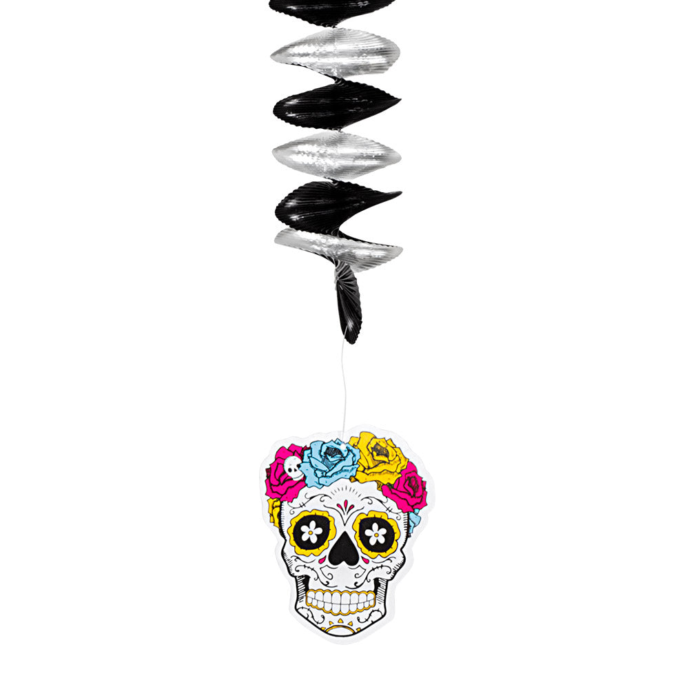 Day of the Dead Deckenspiralen – 3er Set 60 cm – Boland Polyester - Fasnacht24.ch