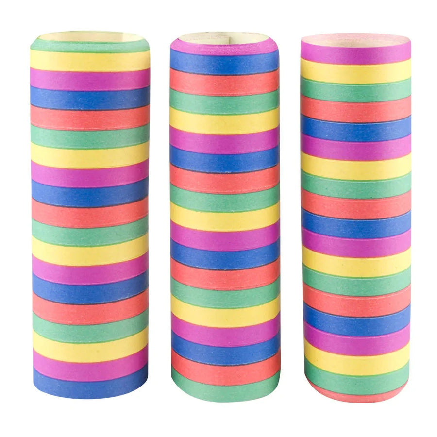 Luftschlangen Boland – 3 Rollen, 12m Bunte Party-Dekoration - Fasnacht24.ch