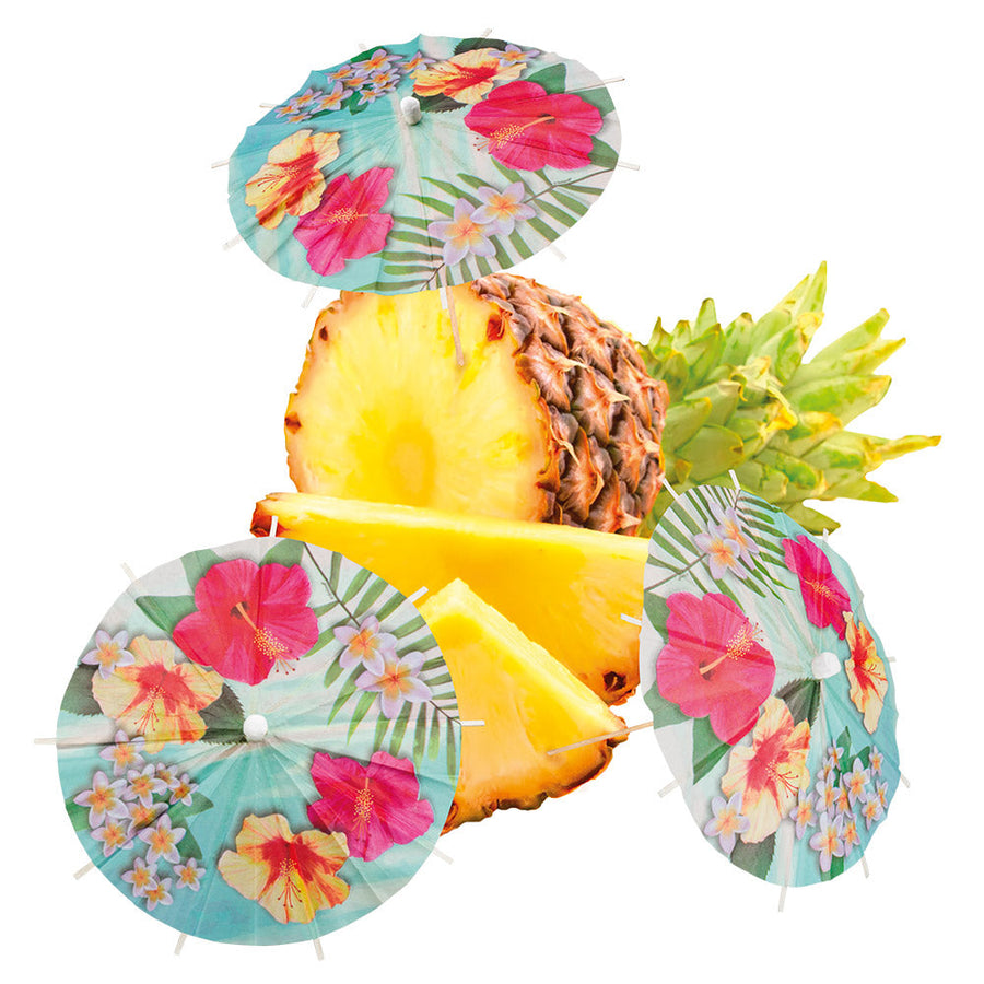 Cocktail Schirmchen Set – Boland Paradise tropisch 18 cm – Detailansicht