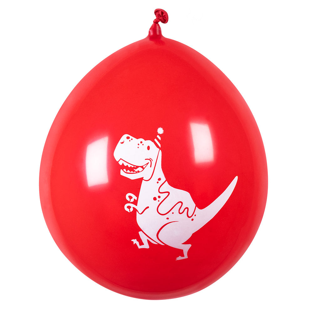 Dino Latex Partyballons 6er Set – Boland 25cm Biologisch Abbaubar - Fasnacht24.ch