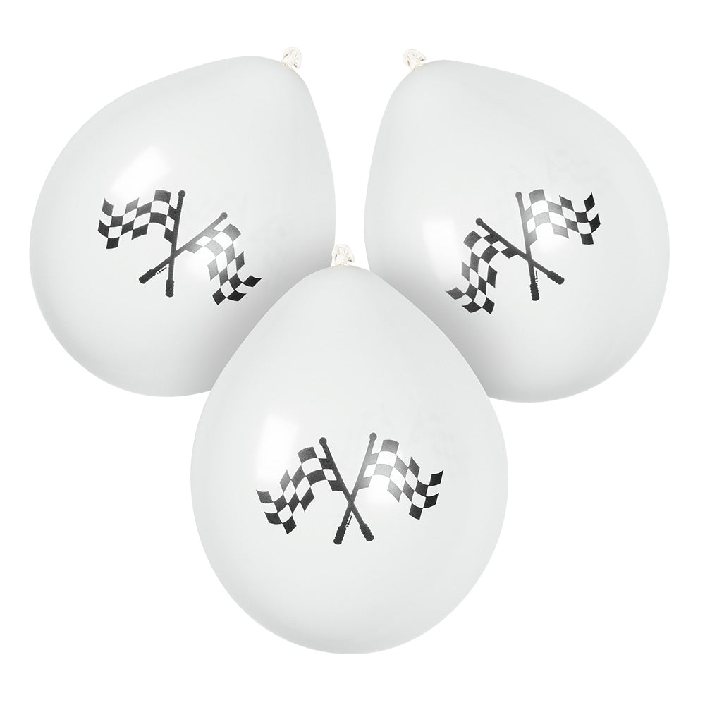 Latexballons Racing 25 cm – Boland 6 Doppelseitige Rennmotive - Fasnacht24.ch