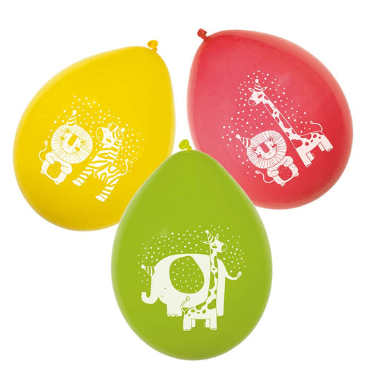 Latex Safari Luftballons – Boland 25 cm Doppelseitig, 6er Pack - Fasnacht24.ch