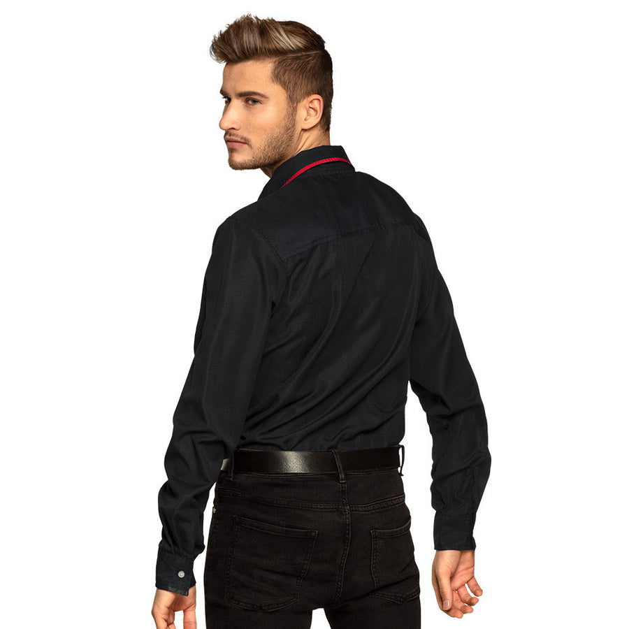 Boland Authentisches Rodeo Cowboyhemd Aus Baumwolle XL Herrenhemd Fasnacht24.ch – Detailansicht